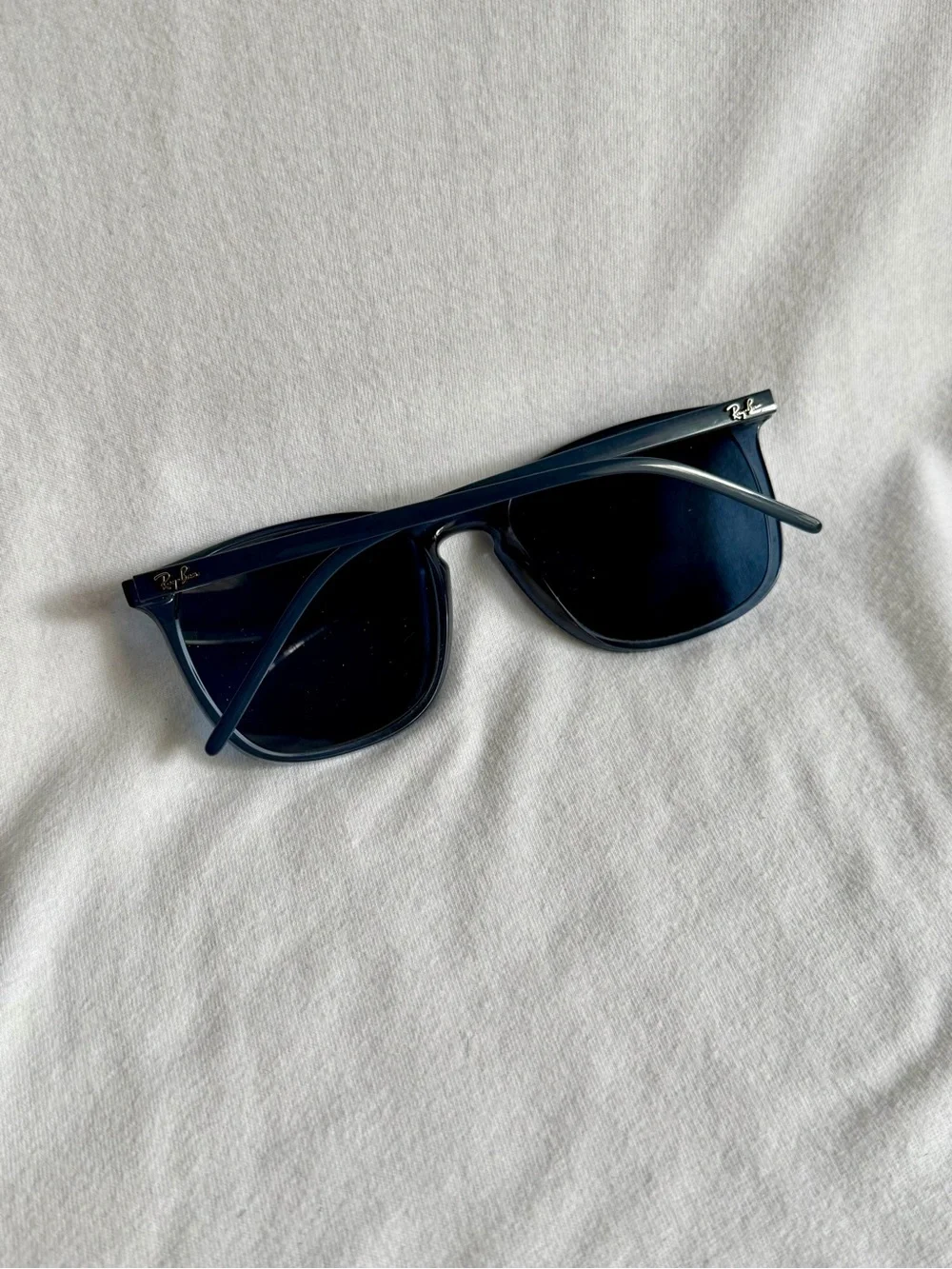 Ray-Ban Navy Blue Transparent Frame Sunglasses